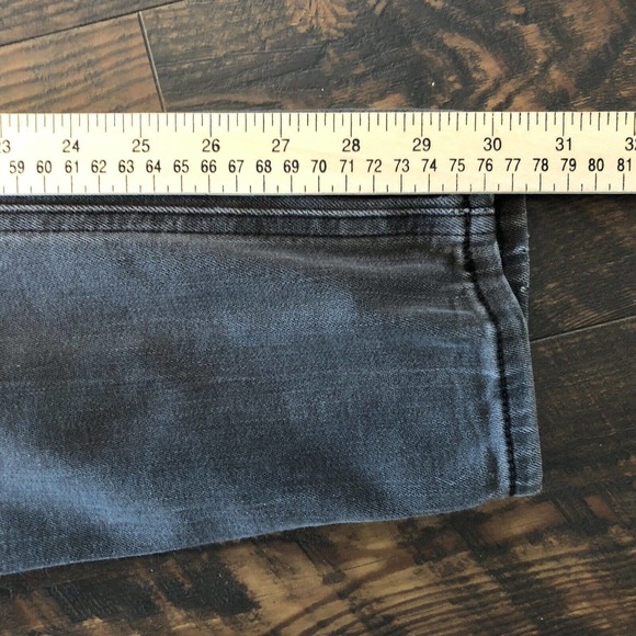 Express Jeans Super Skinny Fit Mens 32x32 (ACTUAL 32x30) Faded Black Distressed - Picture 16 of 16